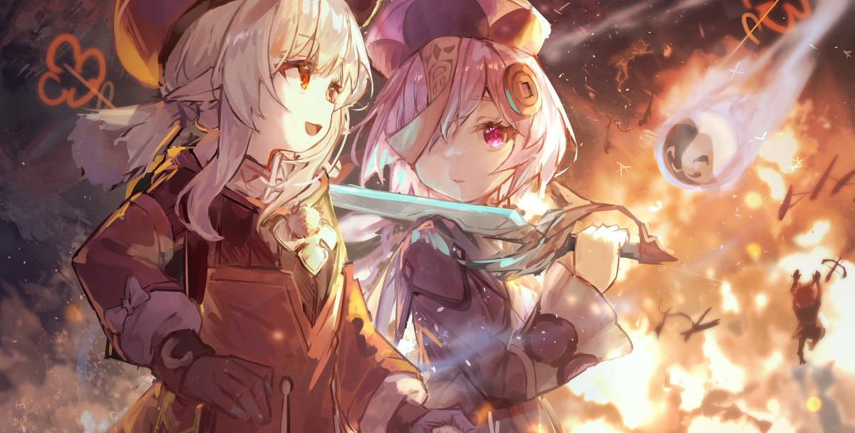 This is a pixiv picture whose title is クレー＆七七.