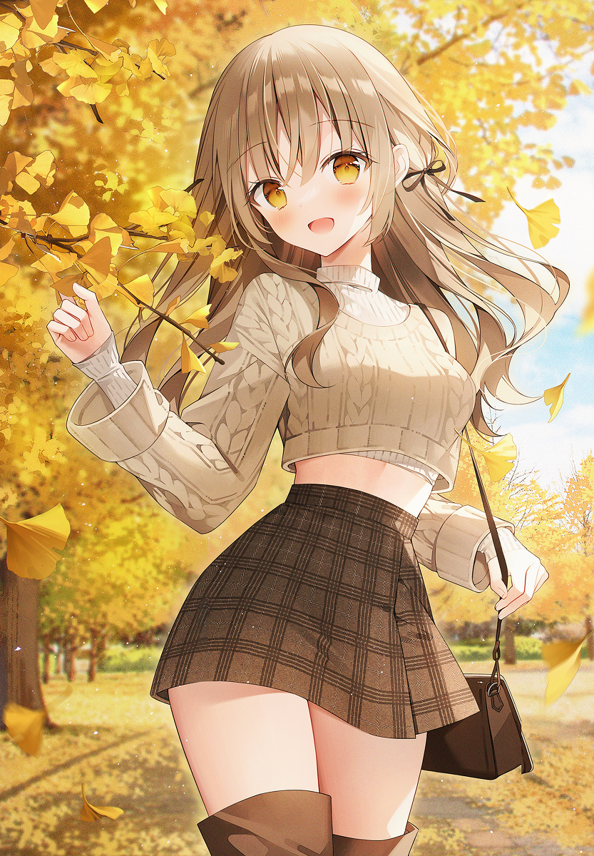 This is a pixiv picture whose title is イチョウ.