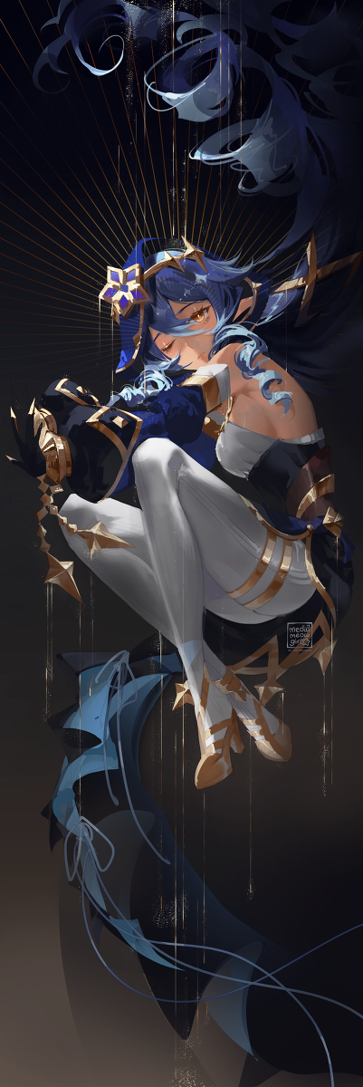 This is a pixiv picture whose title is dripping stars - layla.