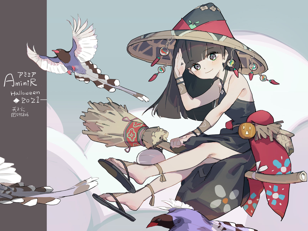 This is a pixiv picture whose title is Amimir - Halloween 2021.