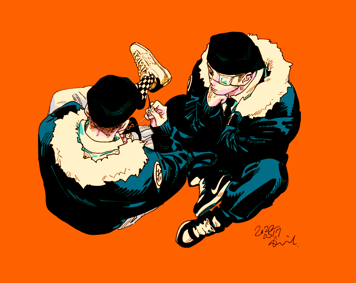 This is a pixiv picture whose title is ２月の男たち　２.