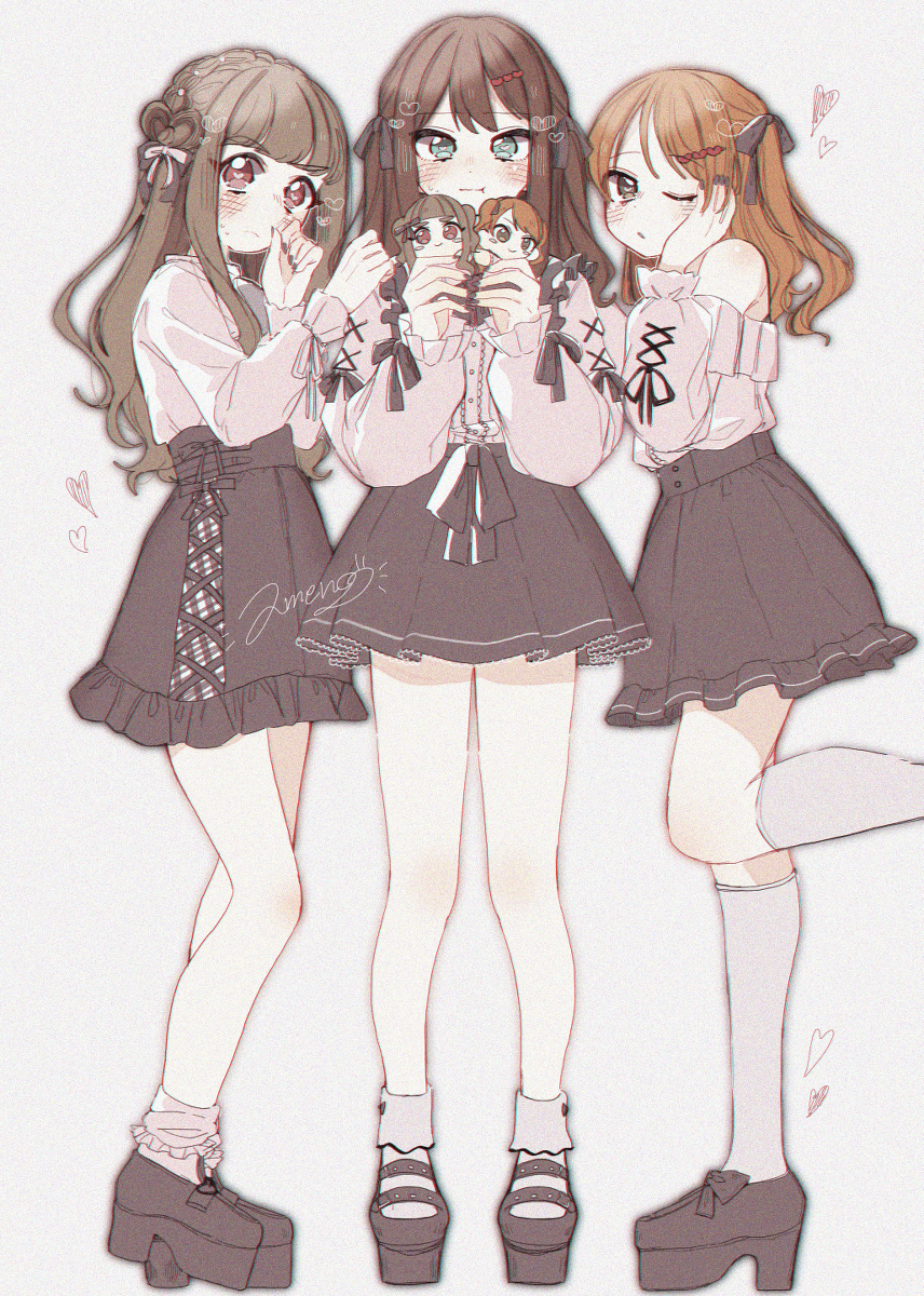 This is a pixiv picture whose title is 地雷系量産型トラプリ.
