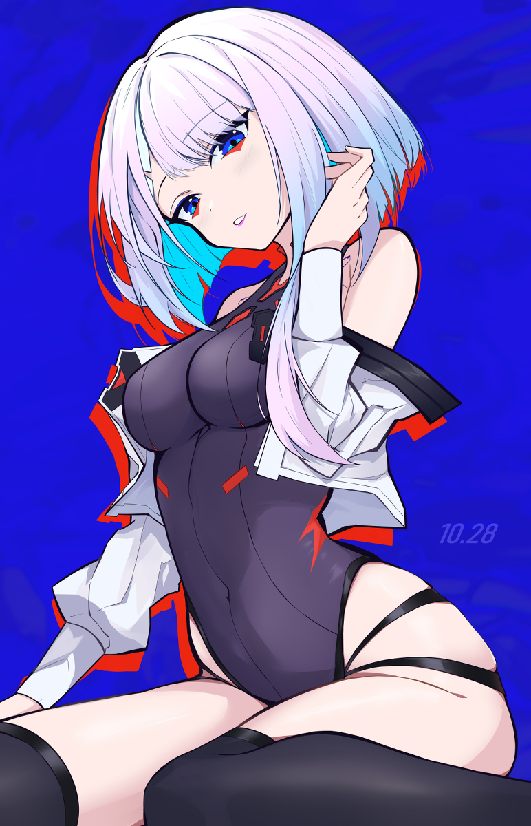 This is a pixiv picture whose title is Lucy-2077.