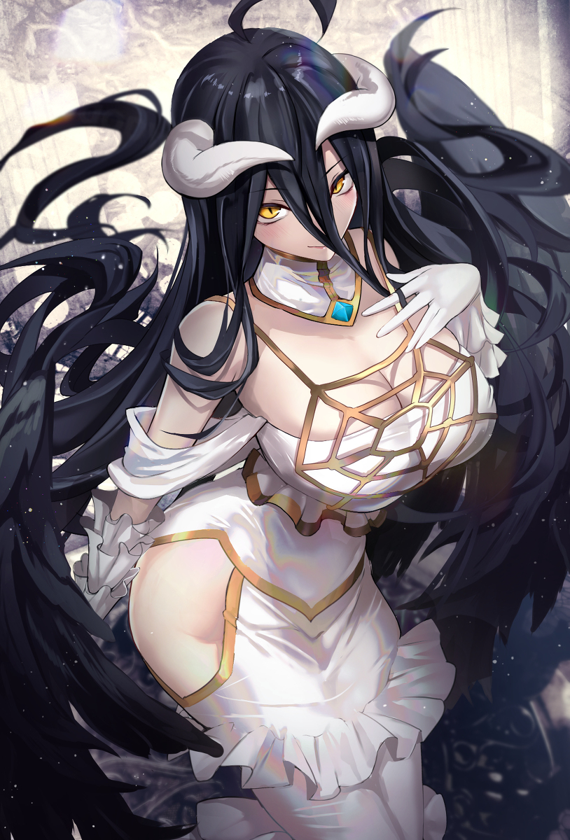 This is a pixiv picture whose title is アルベド.