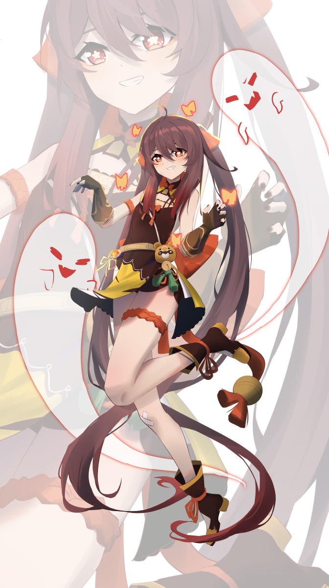 This is a pixiv picture whose title is 日绘，胡桃&香菱.
