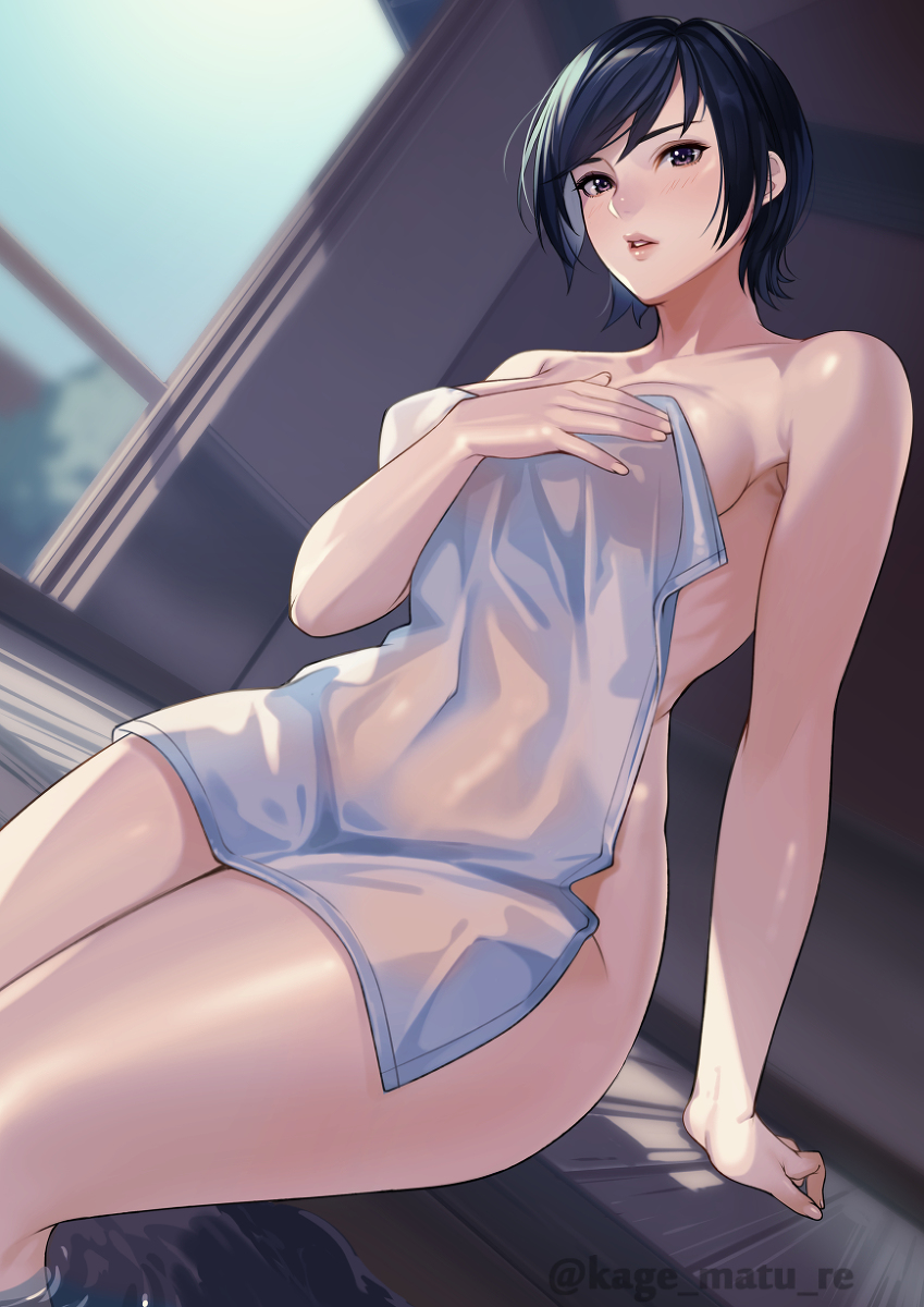 This is a pixiv picture whose title is イケメンお姉さんと、お風呂。.