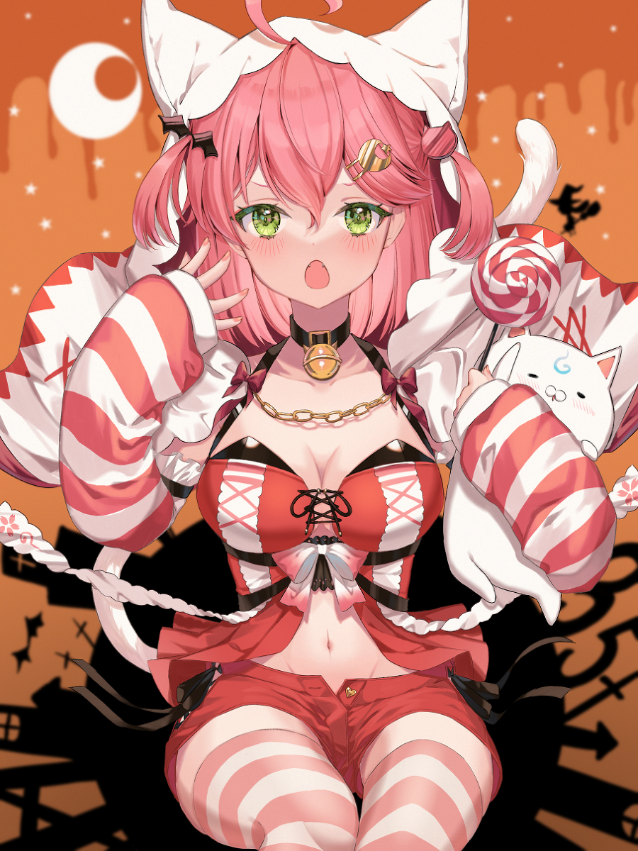 This is a pixiv picture whose title is にゃっはろうぃん.