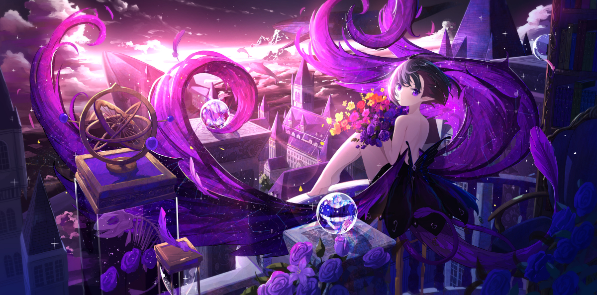 This is a pixiv picture whose title is 夢の海.