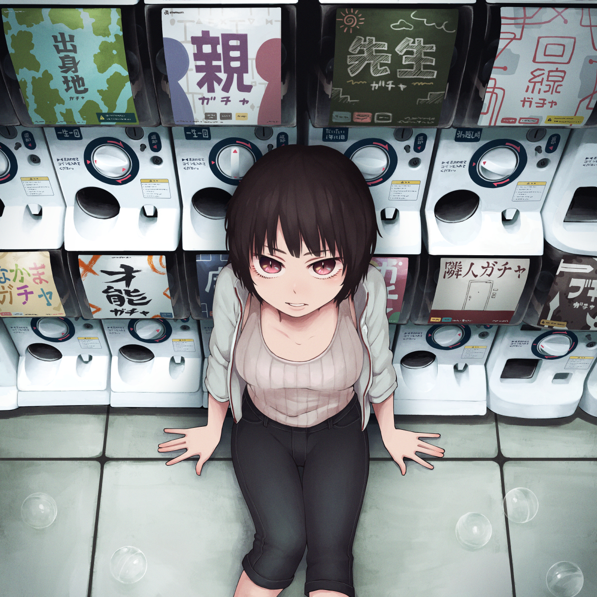 This is a pixiv picture whose title is ガッチャ！.