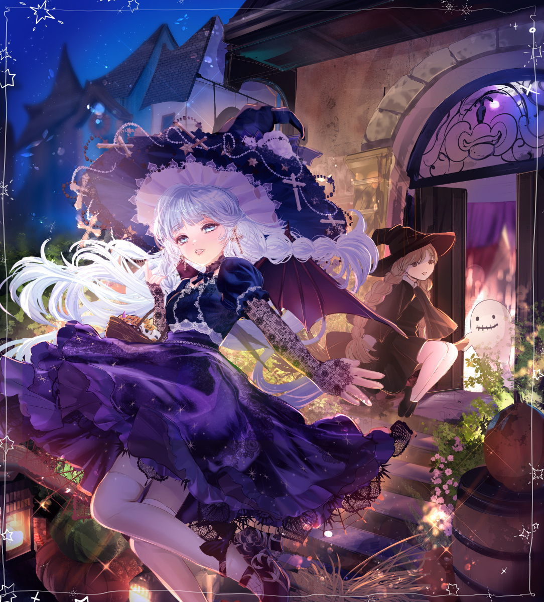 This is a pixiv picture whose title is Trick or Treat.