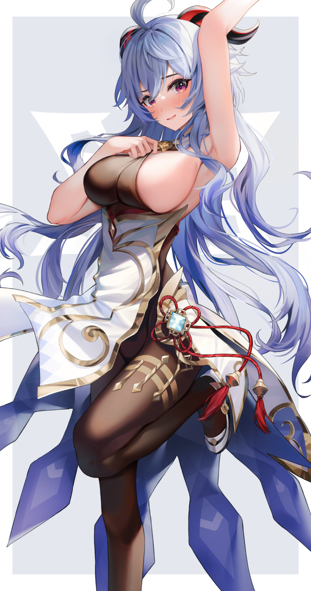 This is a pixiv picture whose title is 甘雨.