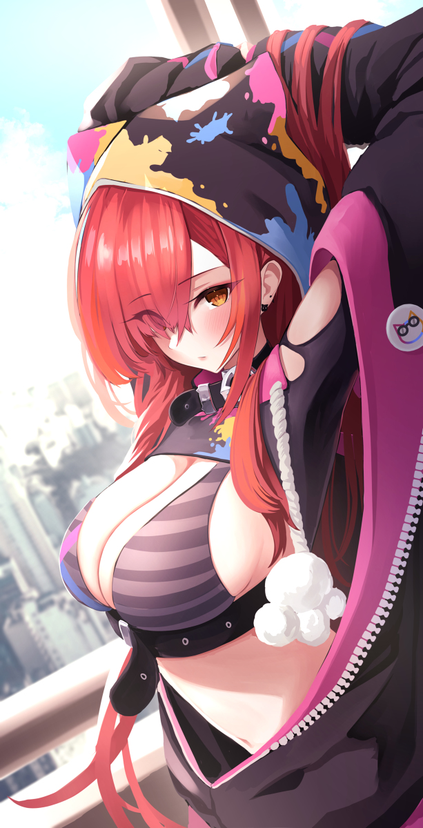 This is a pixiv picture whose title is ストレッチング.