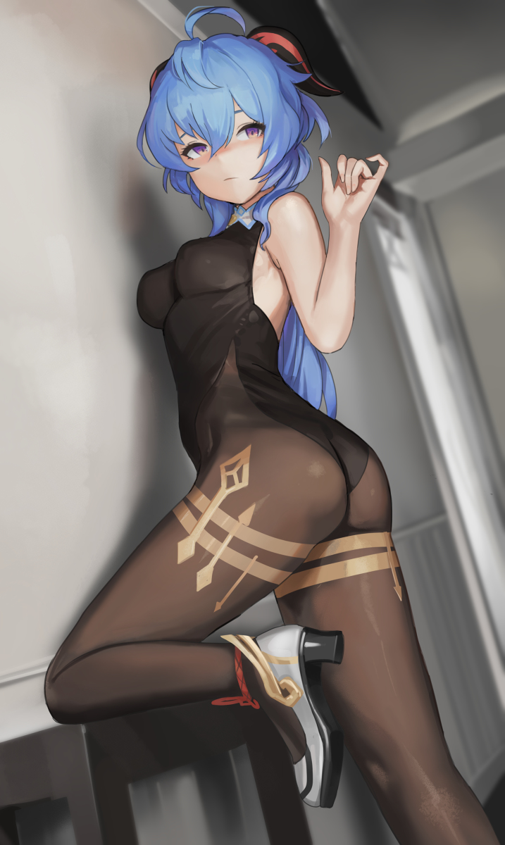 This is a pixiv picture whose title is 甘雨.