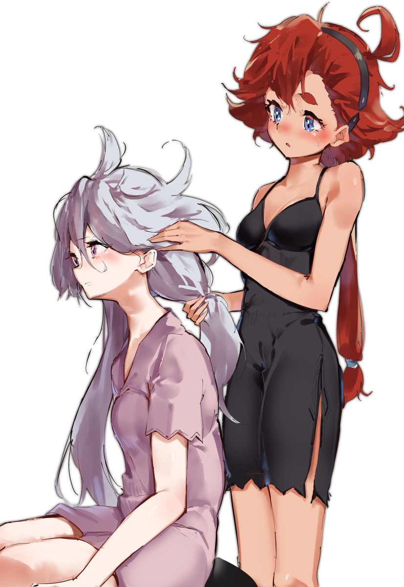 This is a pixiv picture whose title is 水星の魔女.