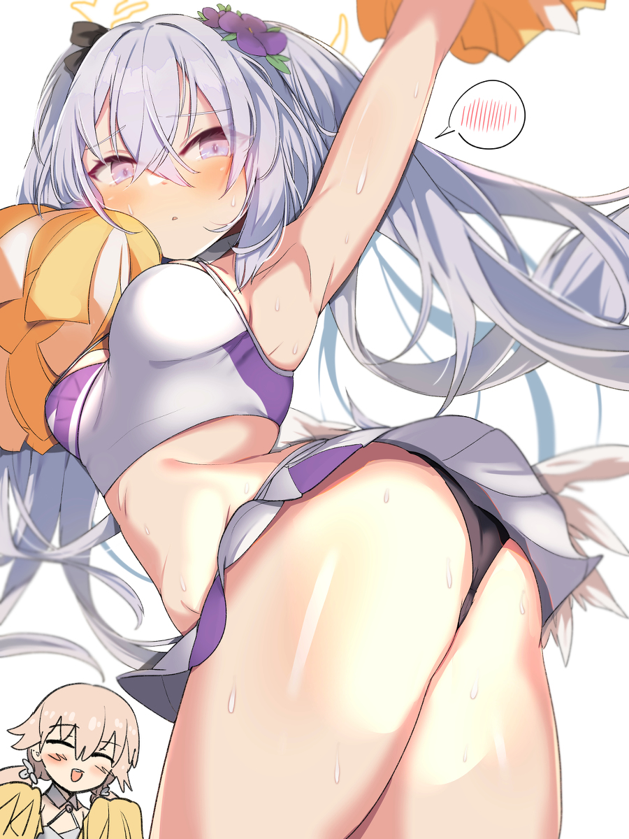 This is a pixiv picture whose title is チア衣装アズサ、チアズサ.