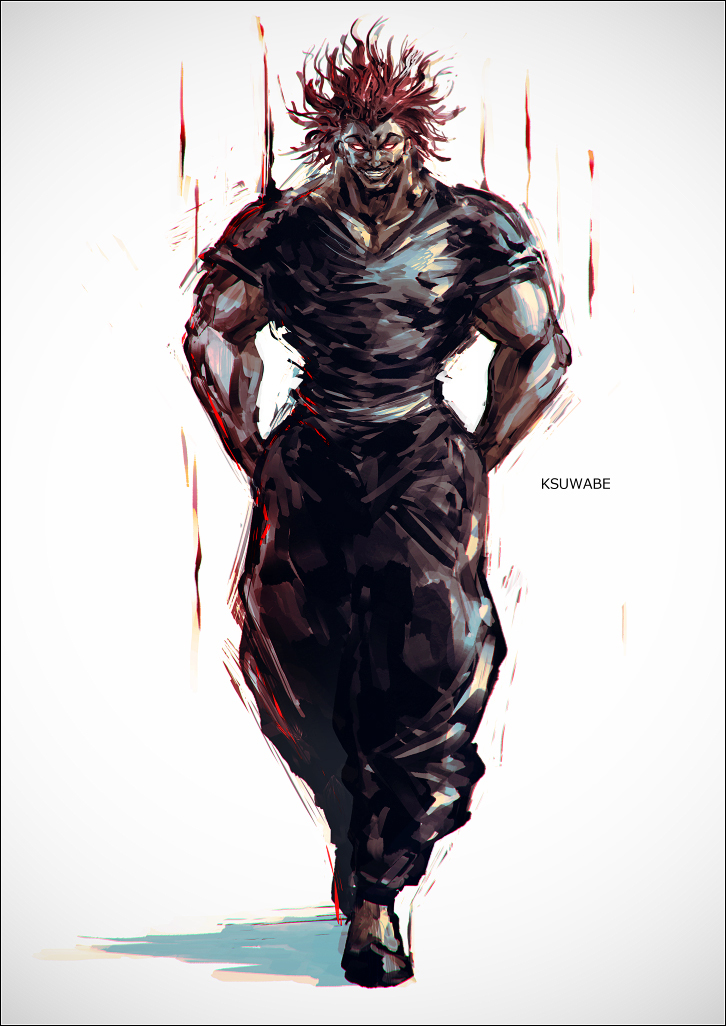 This is a pixiv picture whose title is 範馬勇次郎.