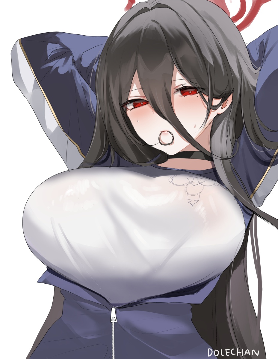 This is a pixiv picture whose title is 羽川ハスミ.