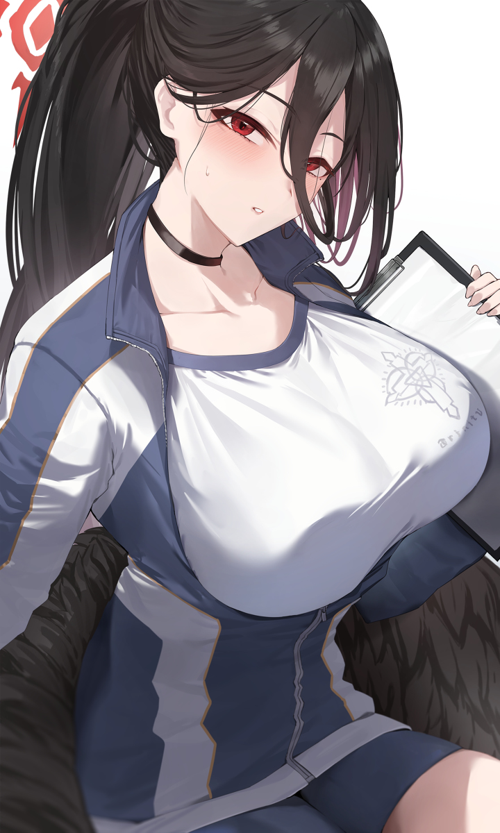 This is a pixiv picture whose title is ハスミ(体操服).