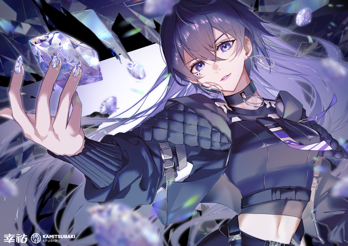 This is a pixiv picture whose title is 【仕事絵】幸祜 歌ってみた 『jewel』MVイラスト.