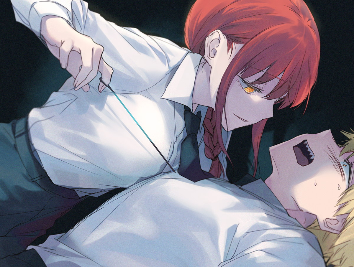 This is a pixiv picture whose title is チェンソーマン.