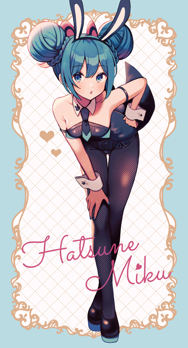 This is a pixiv picture whose title is バニーミクさん.