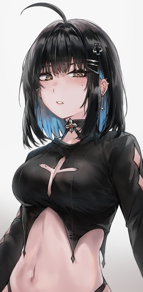 This is a pixiv picture whose title is Your favourite goth gf.