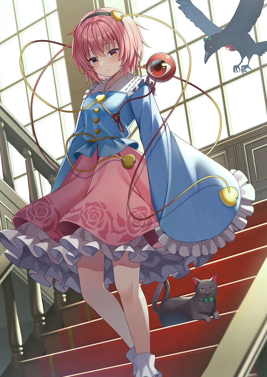This is a pixiv picture whose title is 怨霊も恐れ怯む少女.