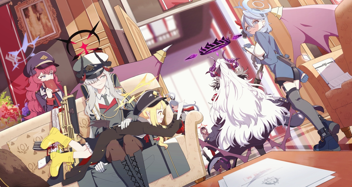 This is a pixiv picture whose title is 판데모니움과 선도부.