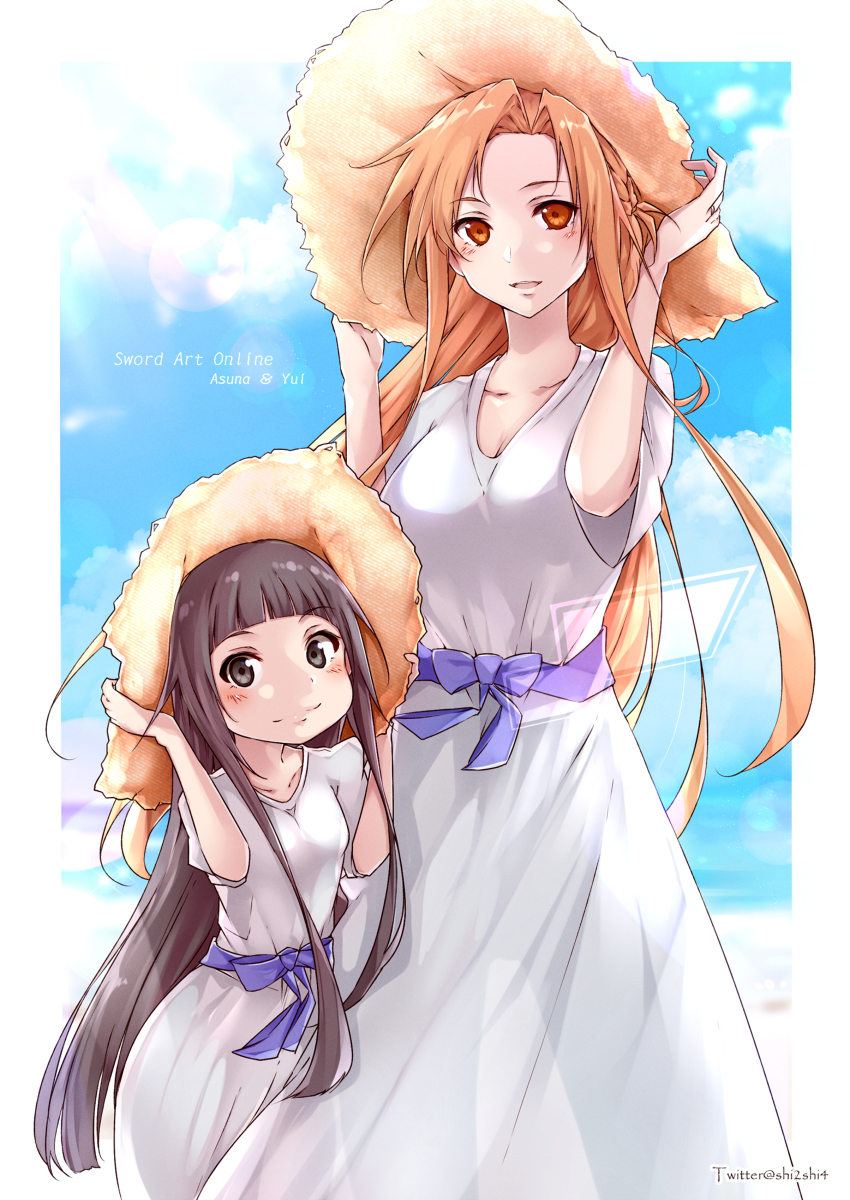 This is a pixiv picture whose title is 『Asuna & Yui』.