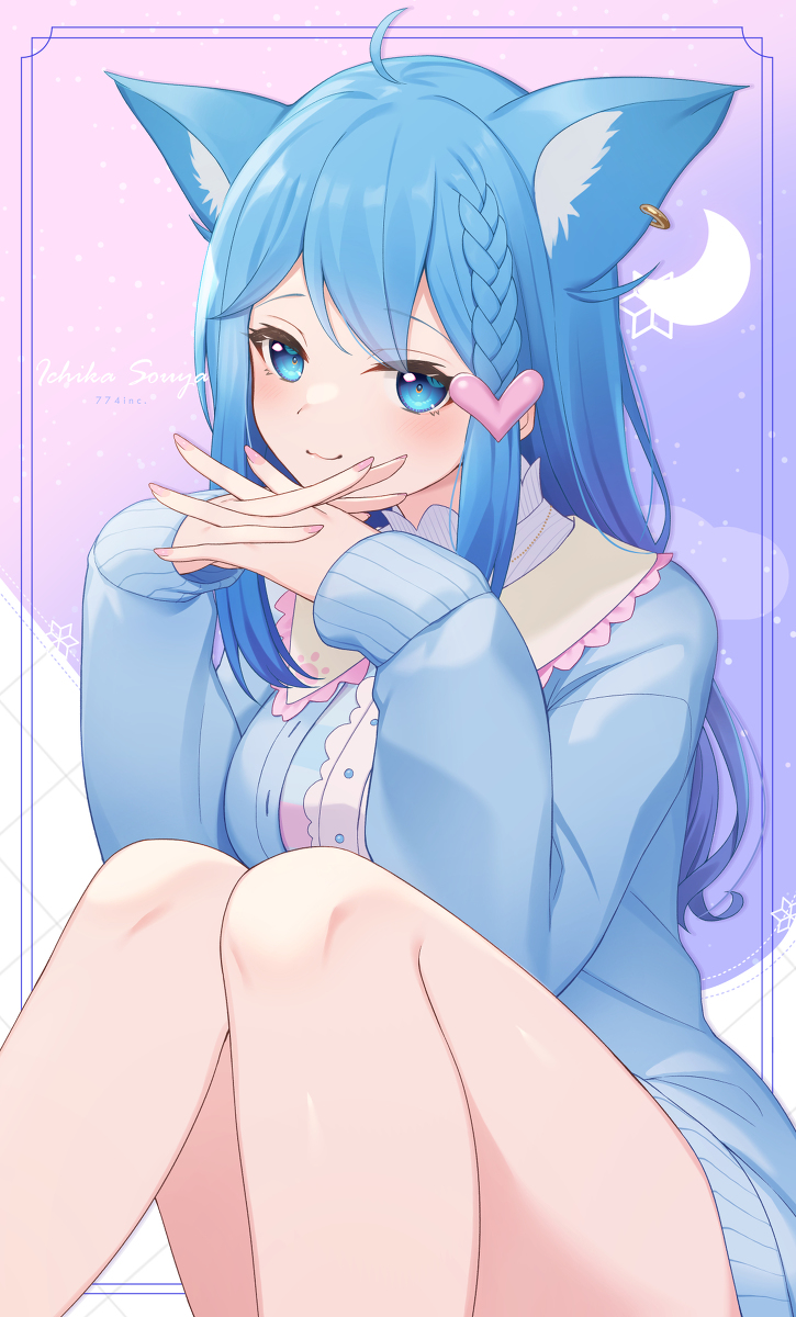 This is a pixiv picture whose title is 🌙.