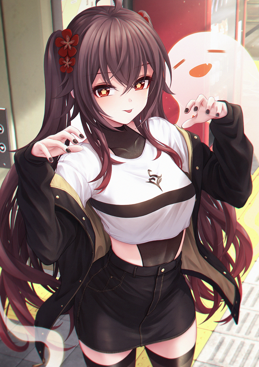 This is a pixiv picture whose title is 胡桃.