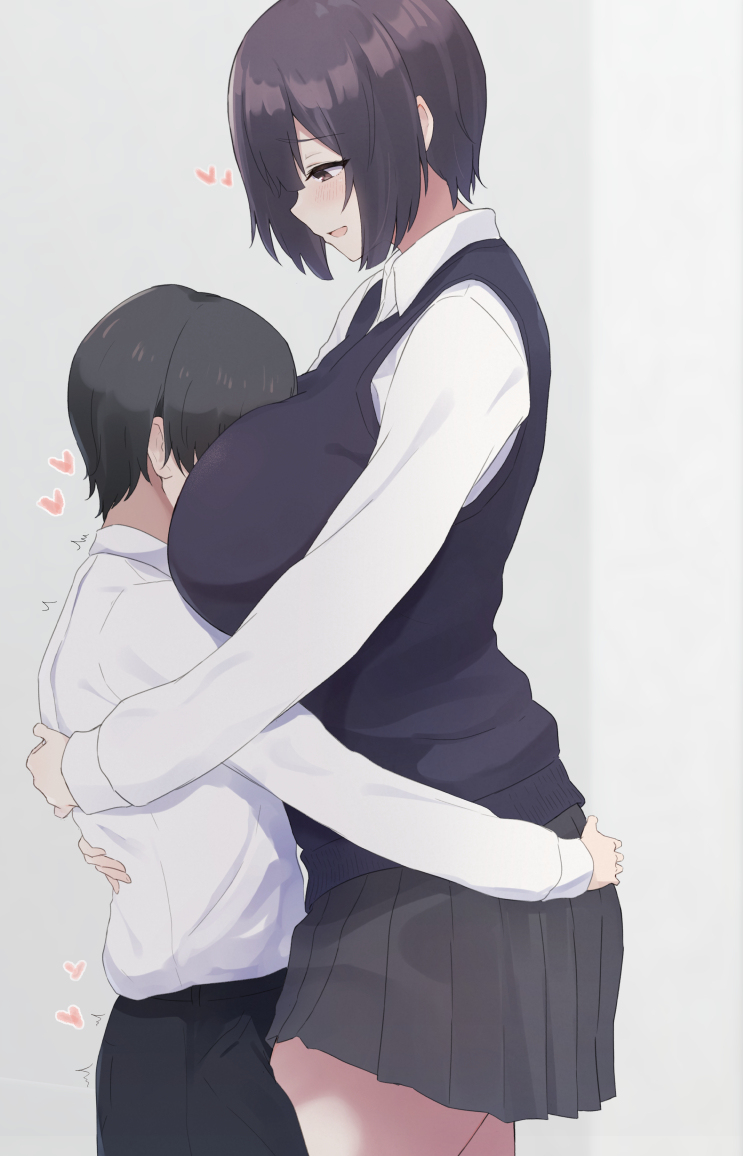 This is a pixiv picture whose title is 185cmKカップ幼馴染彼女.