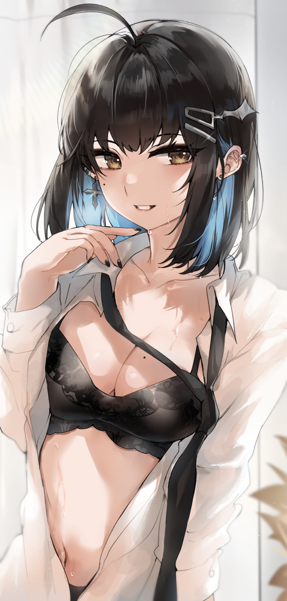 This is a pixiv picture whose title is After work.