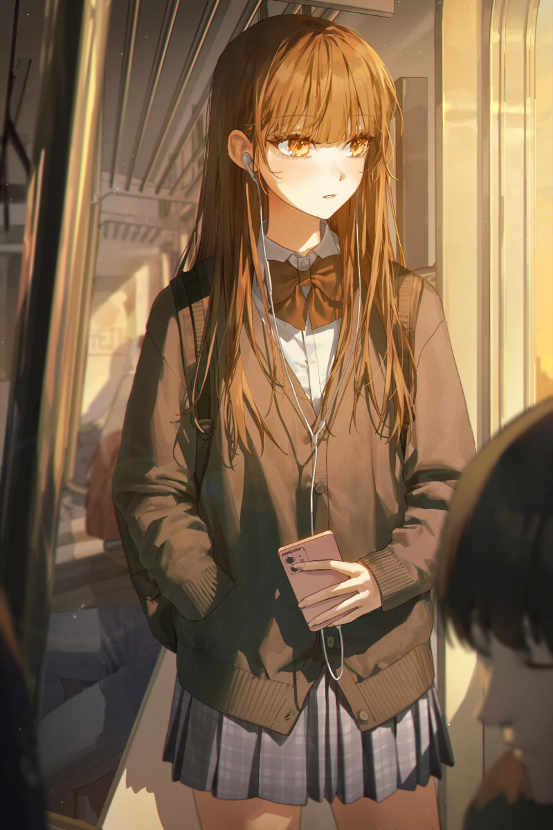 This is a pixiv picture whose title is 地下鉄.