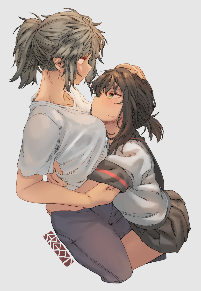 This is a pixiv picture whose title is いっぱいハグして.