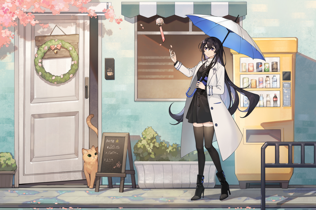 This is a pixiv picture whose title is 雨后初晴 After the rain.