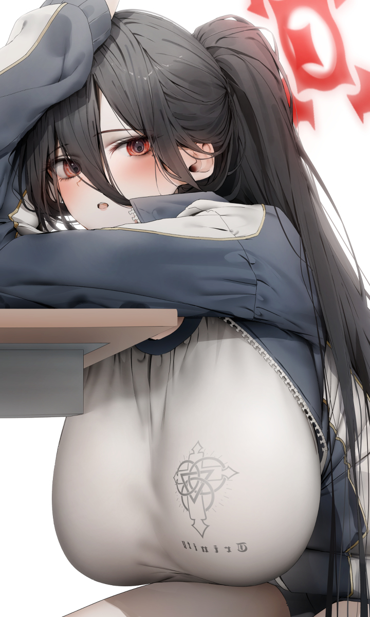 This is a pixiv picture whose title is 羽川ハスミ.