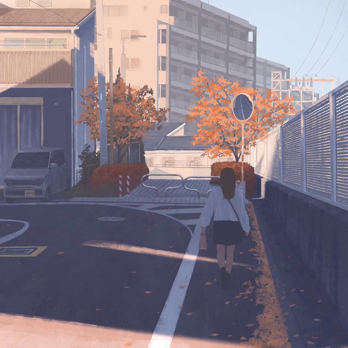 This is a pixiv picture whose title is さつまいものお菓子を買って帰る.