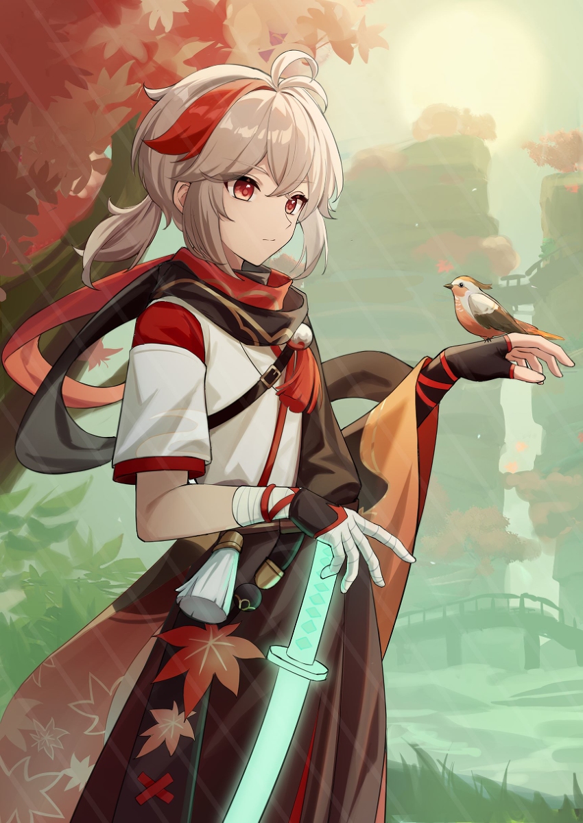 This is a pixiv picture whose title is 万叶.