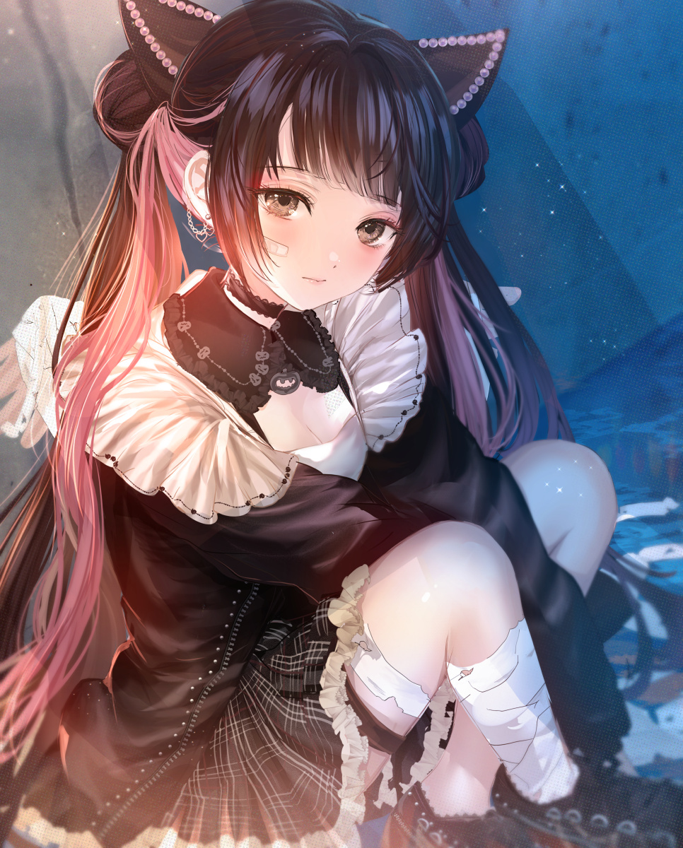 This is a pixiv picture whose title is 路地裏の天使(昼版).