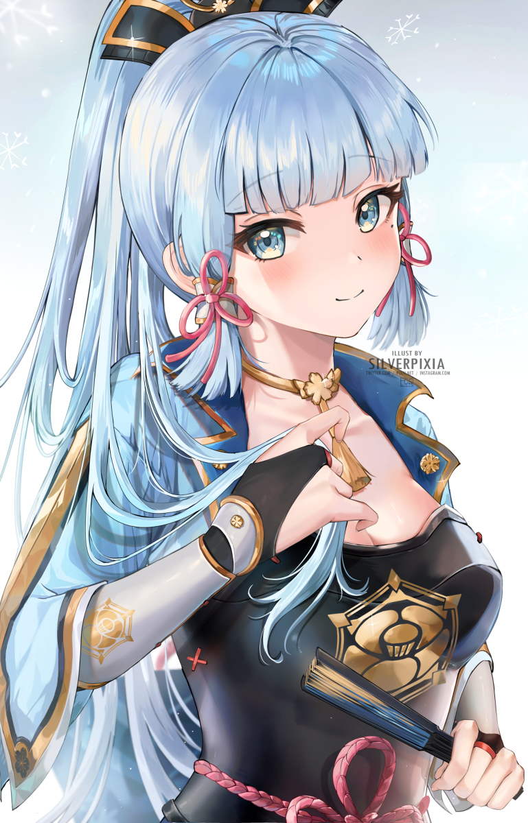 This is a pixiv picture whose title is Ayaka's Elegance💙.