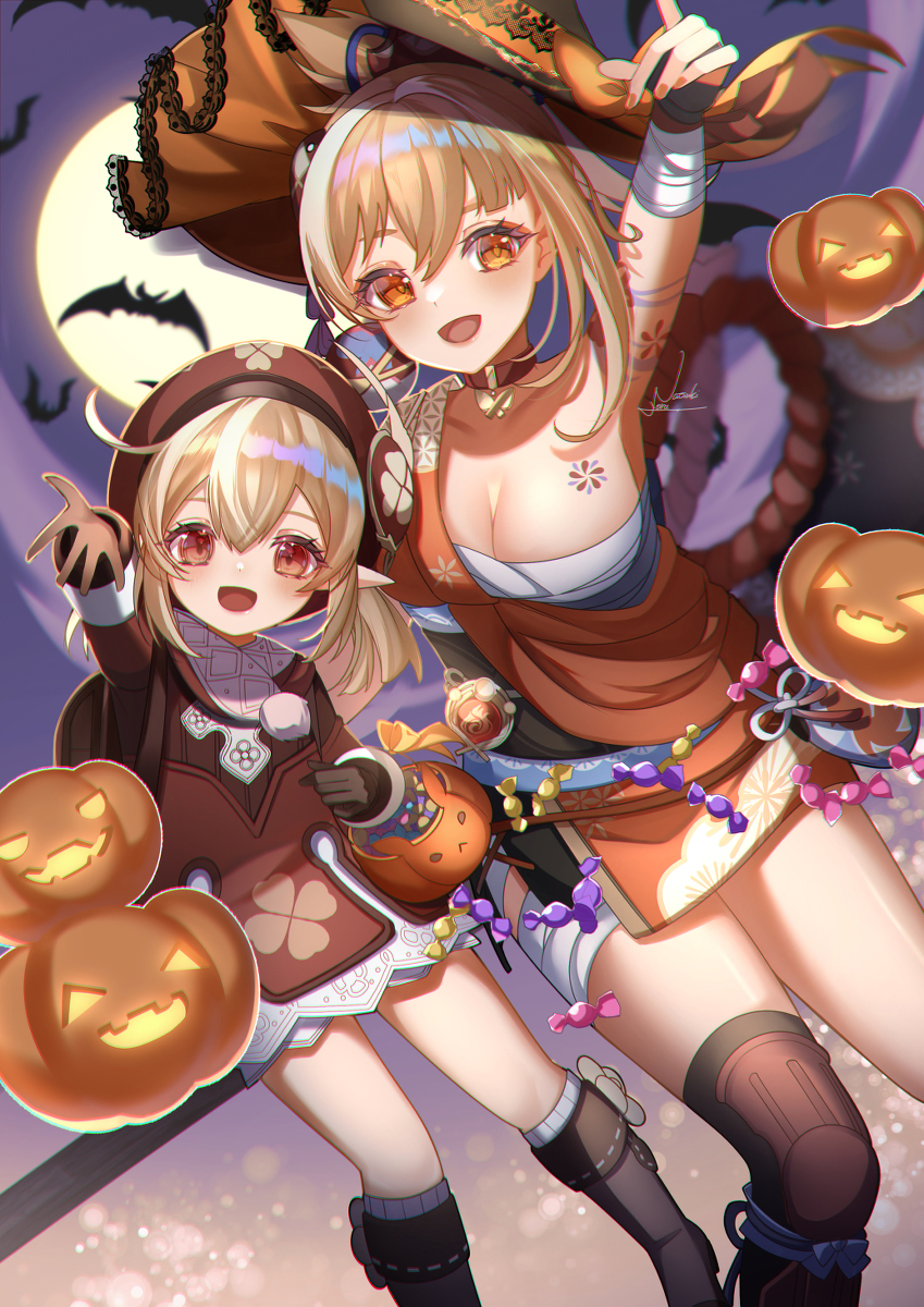 This is a pixiv picture whose title is Happy Halloween🎃✨.