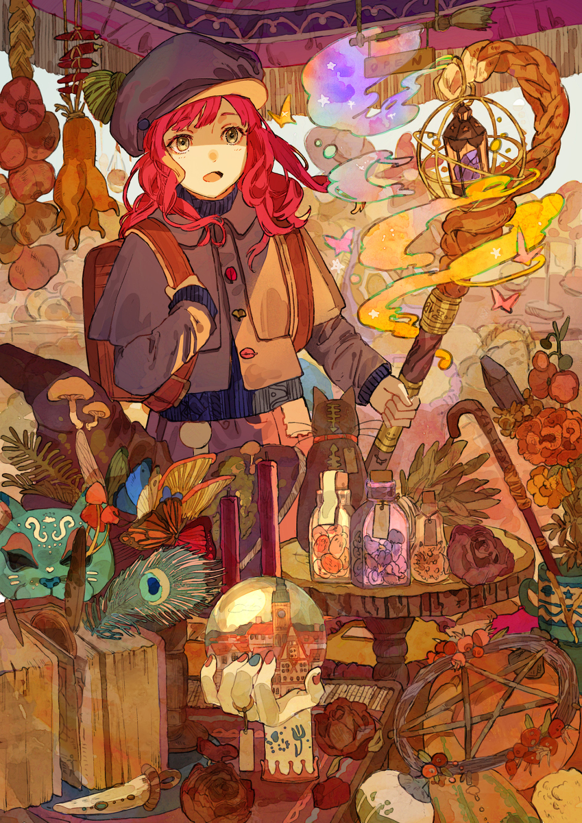 This is a pixiv picture whose title is 魔法使いになった日.