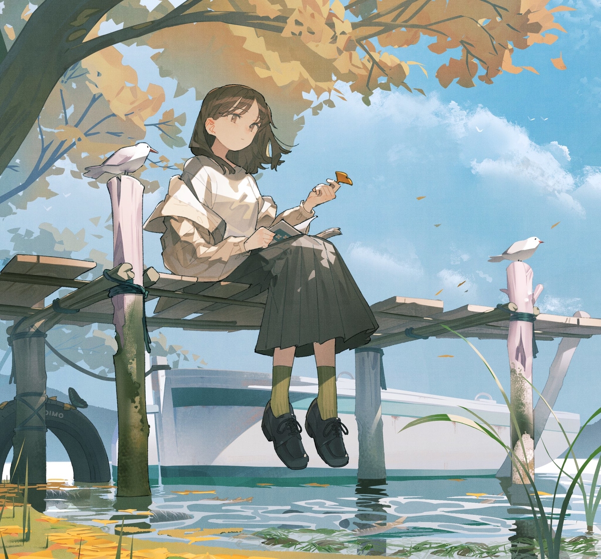 This is a pixiv picture whose title is 秋色.