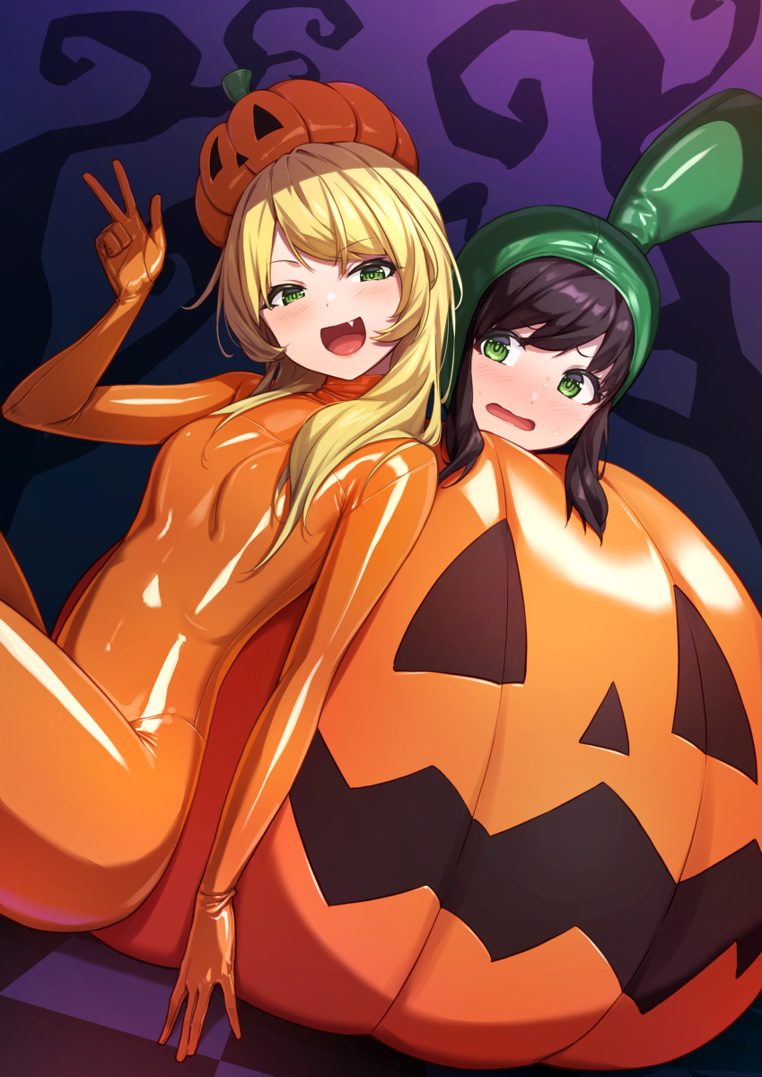 This is a pixiv picture whose title is ハロウィン絵.