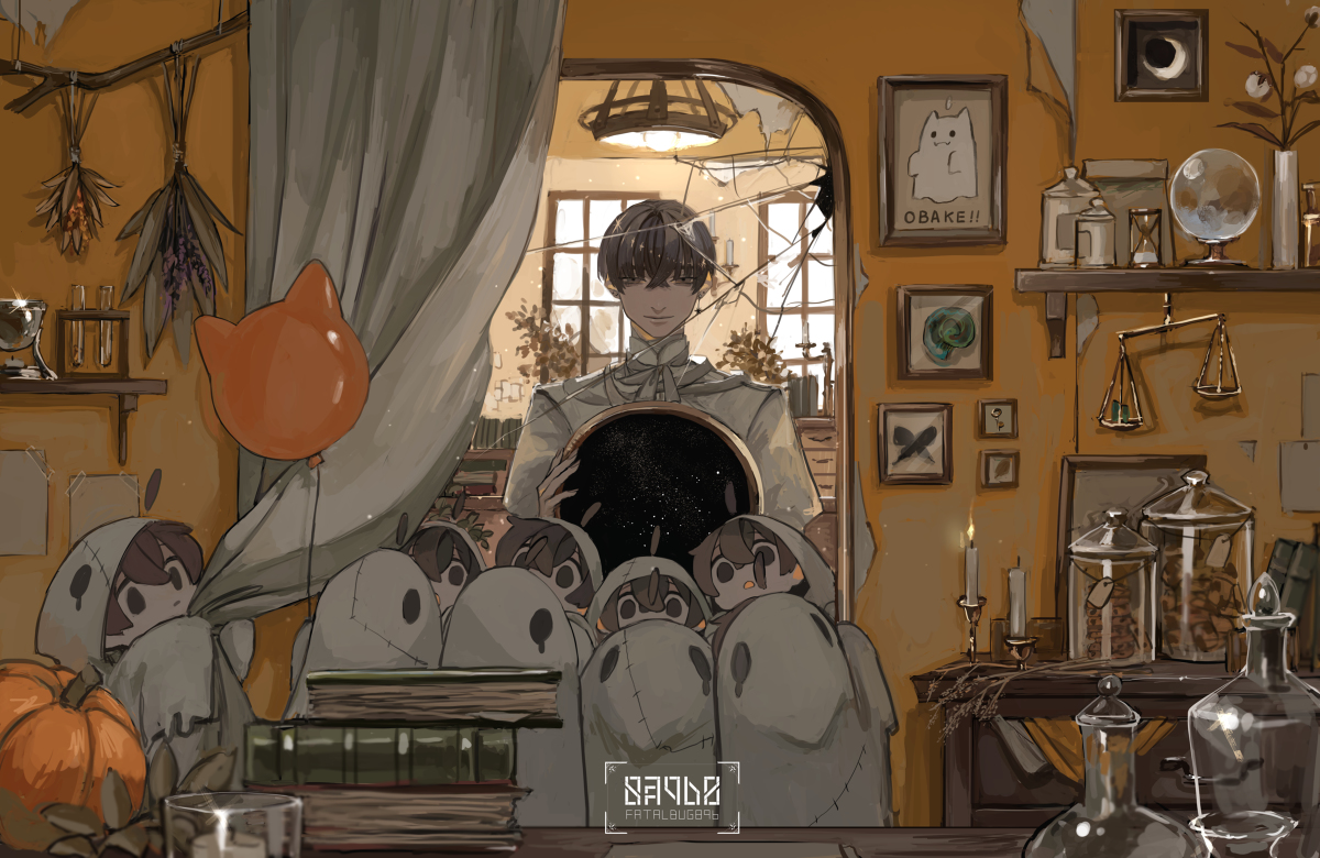 This is a pixiv picture whose title is happy　halloween.