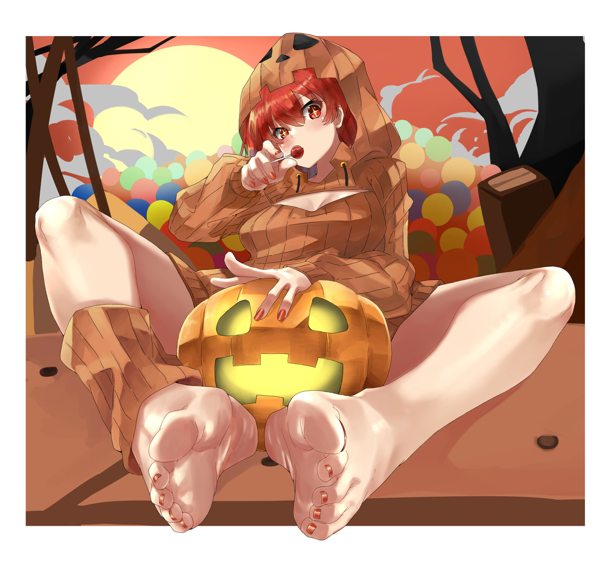 This is a pixiv picture whose title is Trick or Treat!.