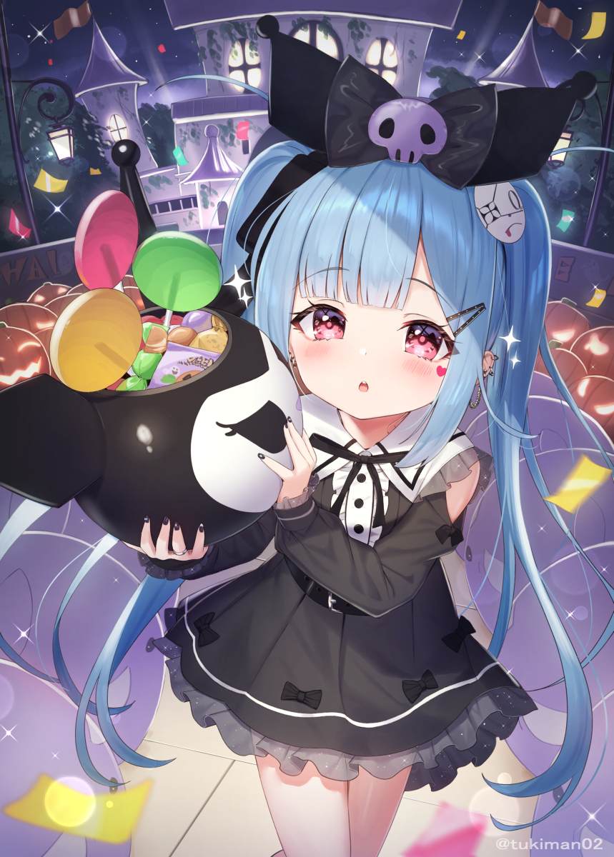This is a pixiv picture whose title is 「トリック・オア・トリートー✨」.
