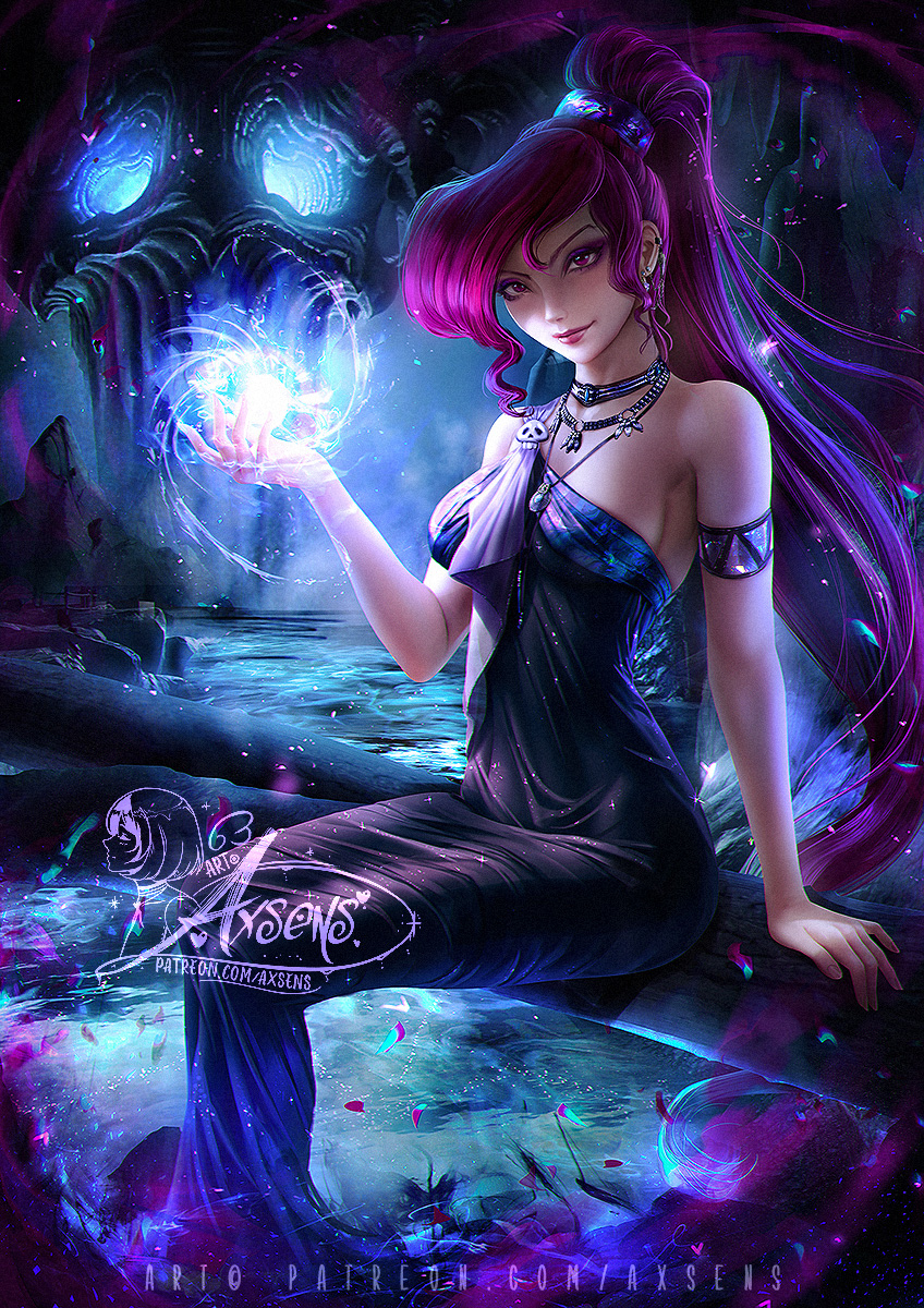 This is a pixiv picture whose title is Megara Queen of the Underworld.