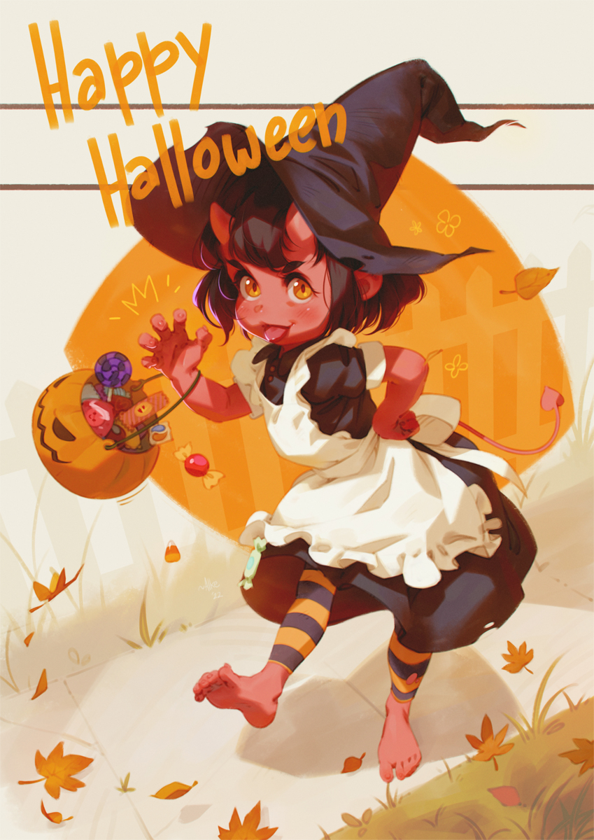 This is a pixiv picture whose title is Happy Halloween 2022.